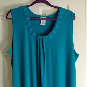 Blue Blouse with embellishments Jaclyn Smith